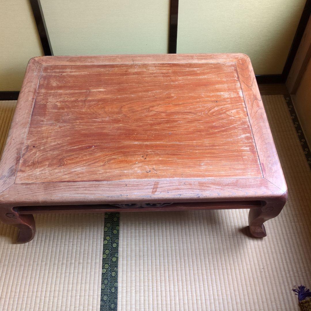 アンティーク家具　昭和レトロ　座卓　ちゃぶ台　古家具　69×90×31センチ