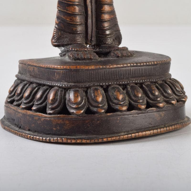 仏教美術　古銅彩色　インド神　ドゥルガー像　仏像　V　8923