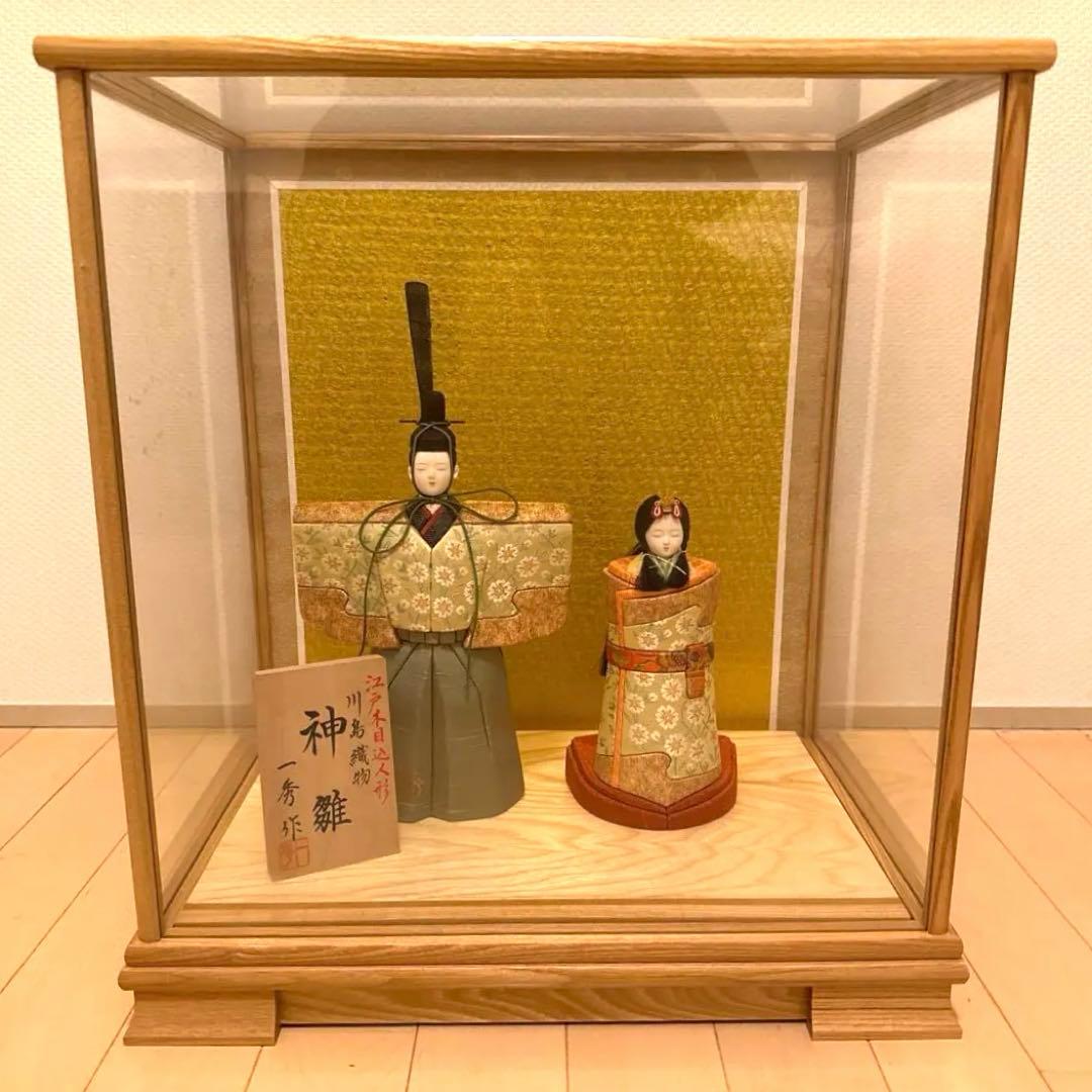マ*ン様 雛人形 ガラスケース付き 伝統的デザイン