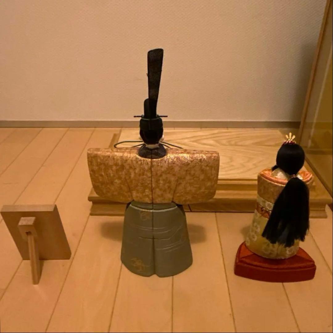 マ*ン様 雛人形 ガラスケース付き 伝統的デザイン