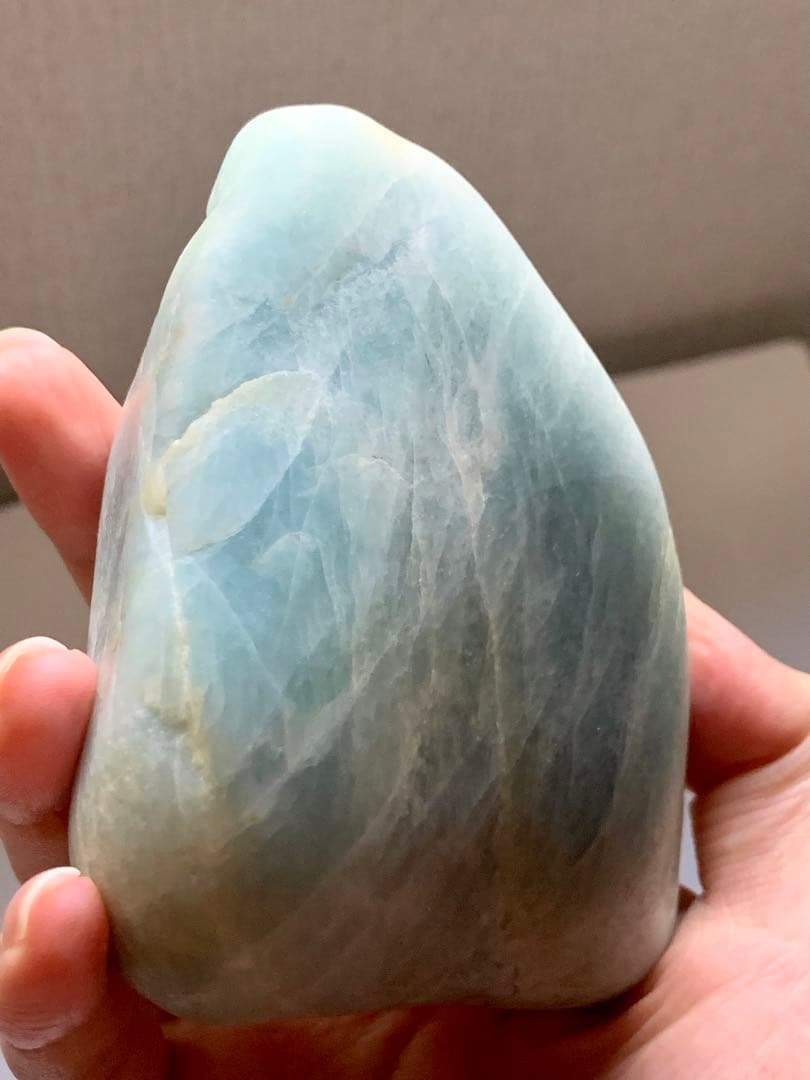 海翡翠　海石　糸魚川入りコン沢青翡翠　原石　青ひすい　水石　根付　国産鉱物標本