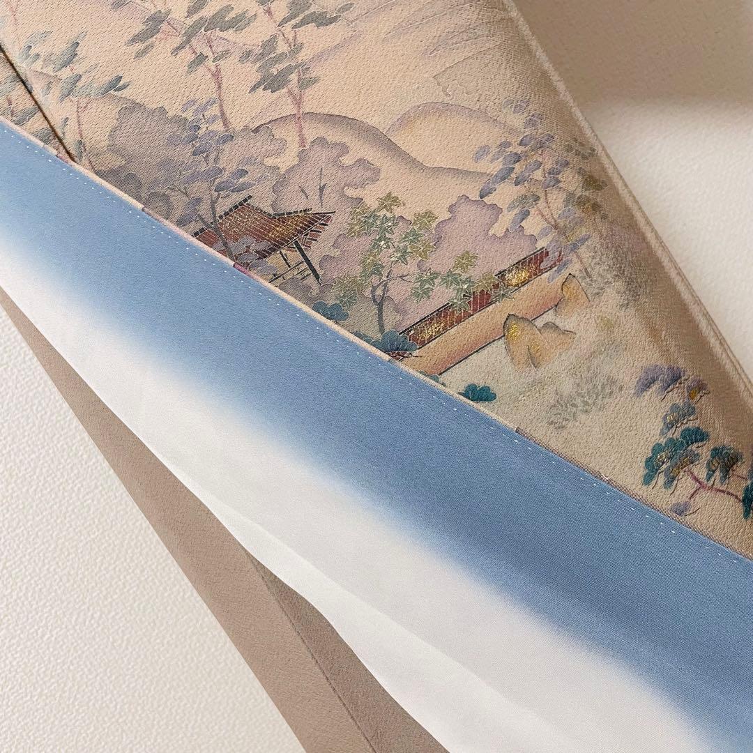 ベージュグレー 4点 フルセット 訪問着 入学式 卒業式 入園式 春 秋 冬