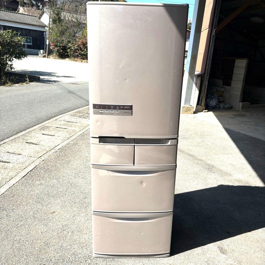 【福岡】 HITACHI R-S42CM ノンフロン冷凍冷蔵庫 5ドア 415L