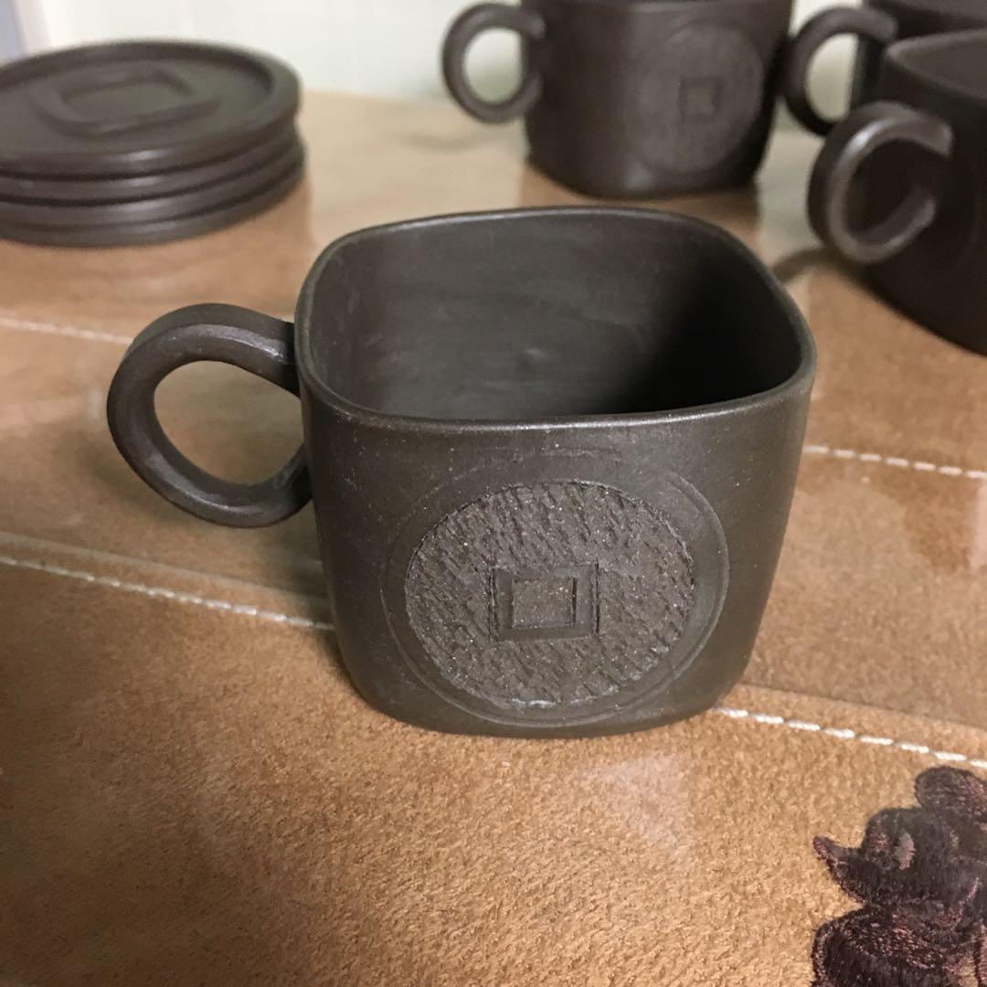 中国茶器　中国宜興　紫砂　朱泥　急須　茶壺　湯呑　菓子皿　骨董品　コレクション