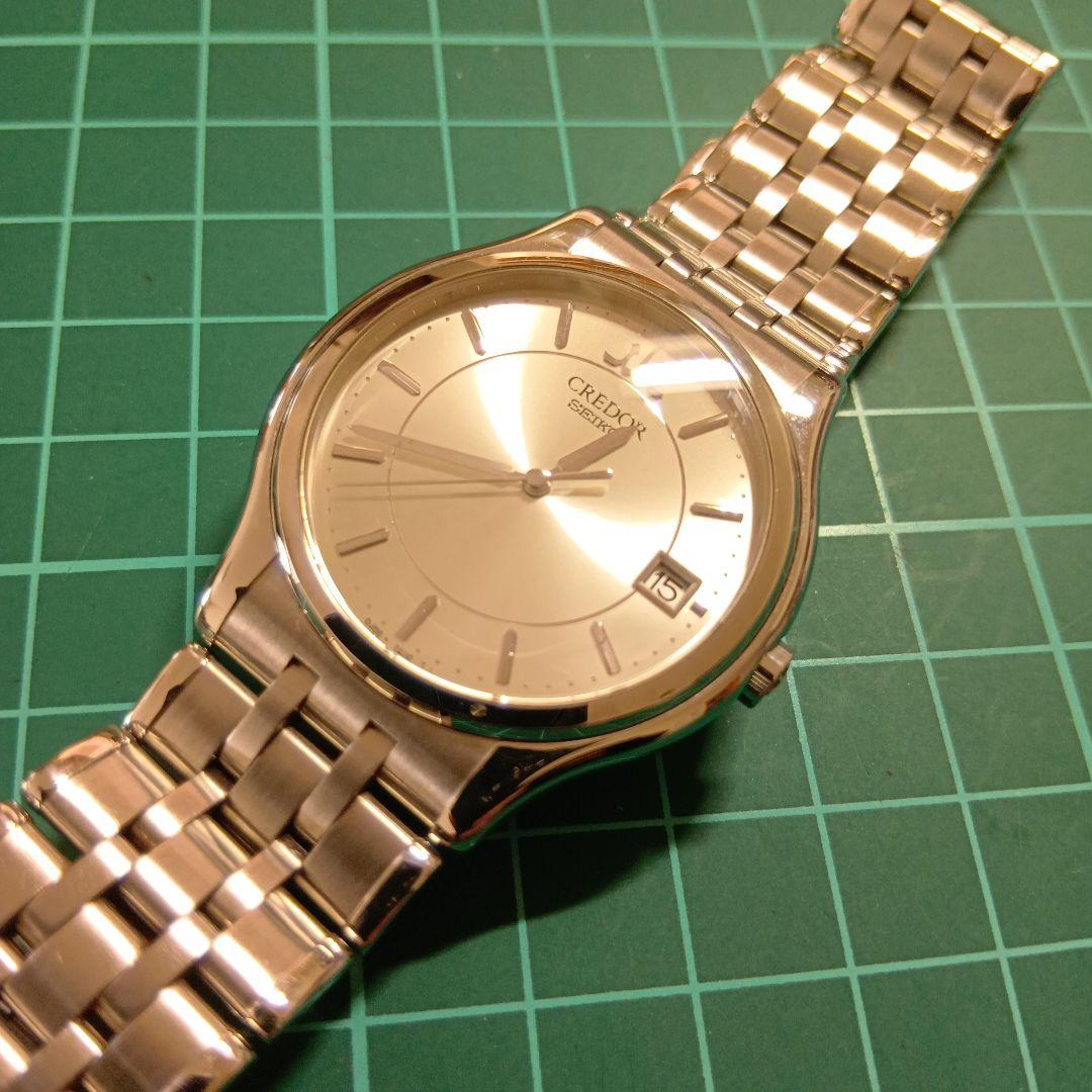 CREDOR シルバー クォーツ腕時計