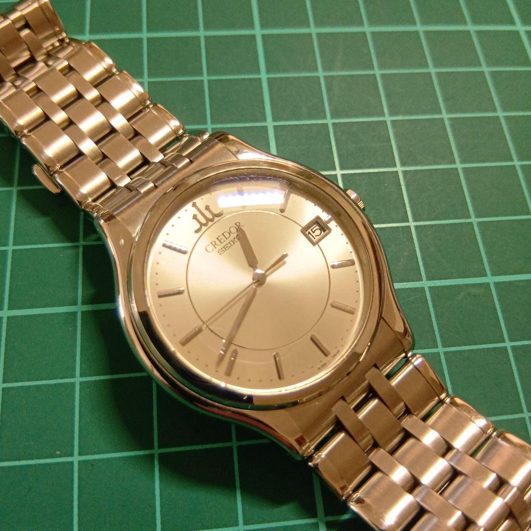 CREDOR シルバー クォーツ腕時計