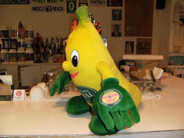 非売品★昭和レトロ★90年代★店頭用★特大★ ロイヤル バナナ ぬいぐるみ