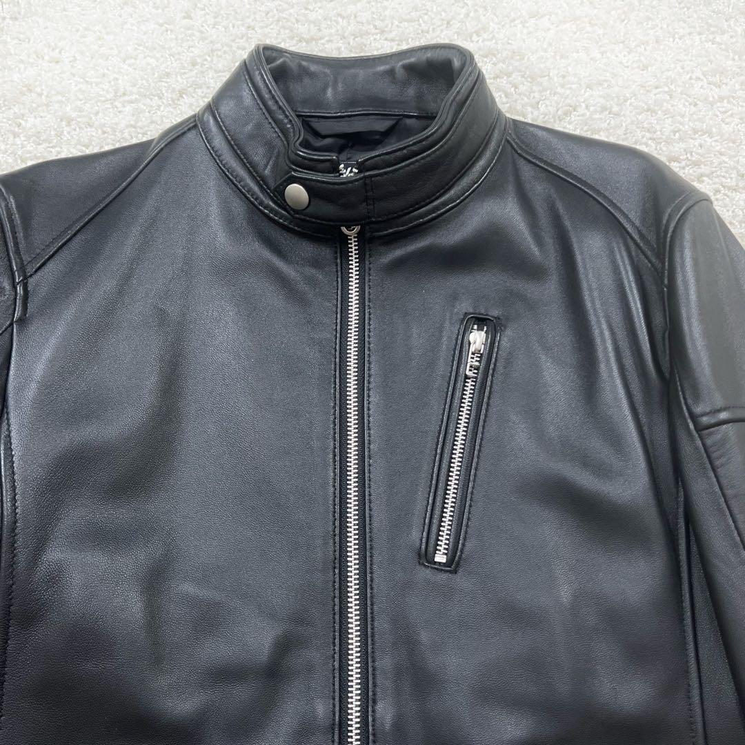 ラトルトラップ ラム レザー ジャケット シングル ライダース ダブルジップ M