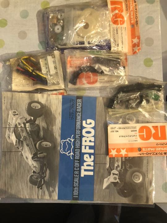 タミヤ 復刻版マイティーフロッグと当時物説明書とパーツ新品お値打ちセット