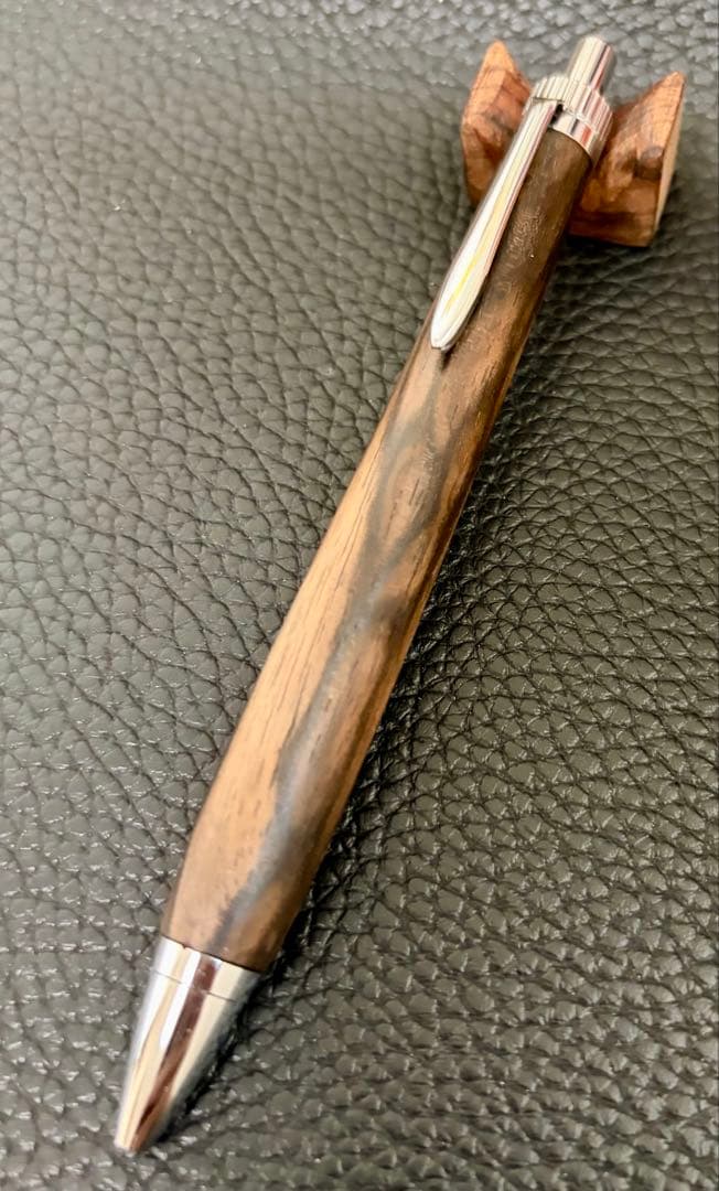 H*I様 金木犀さん 黒柿孔雀杢 ボールペン 試し書きのみ美品