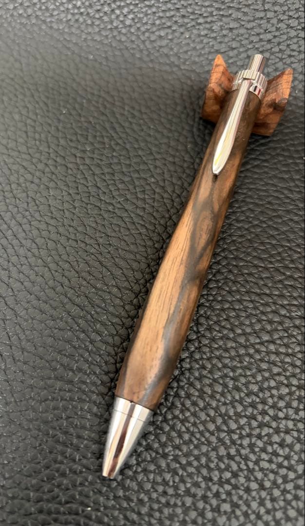 H*I様 金木犀さん 黒柿孔雀杢 ボールペン 試し書きのみ美品