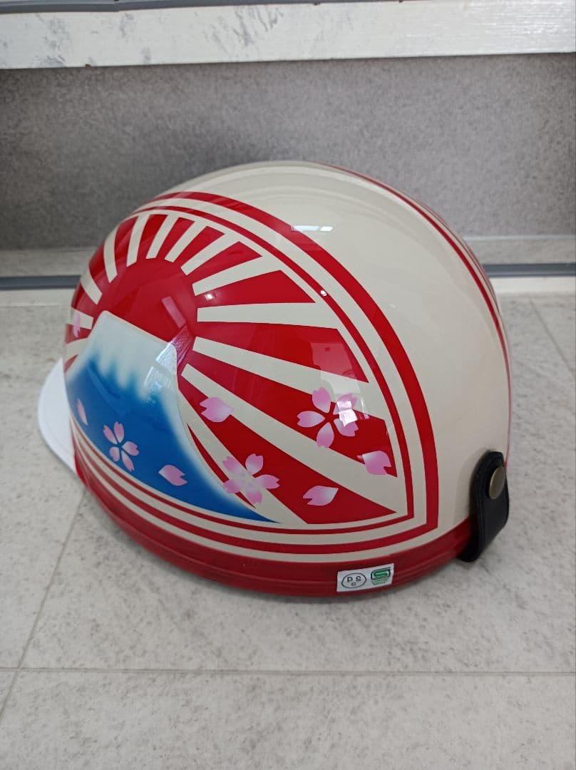 カスタムコルク半　アイボリー✘赤富士日章　桜花