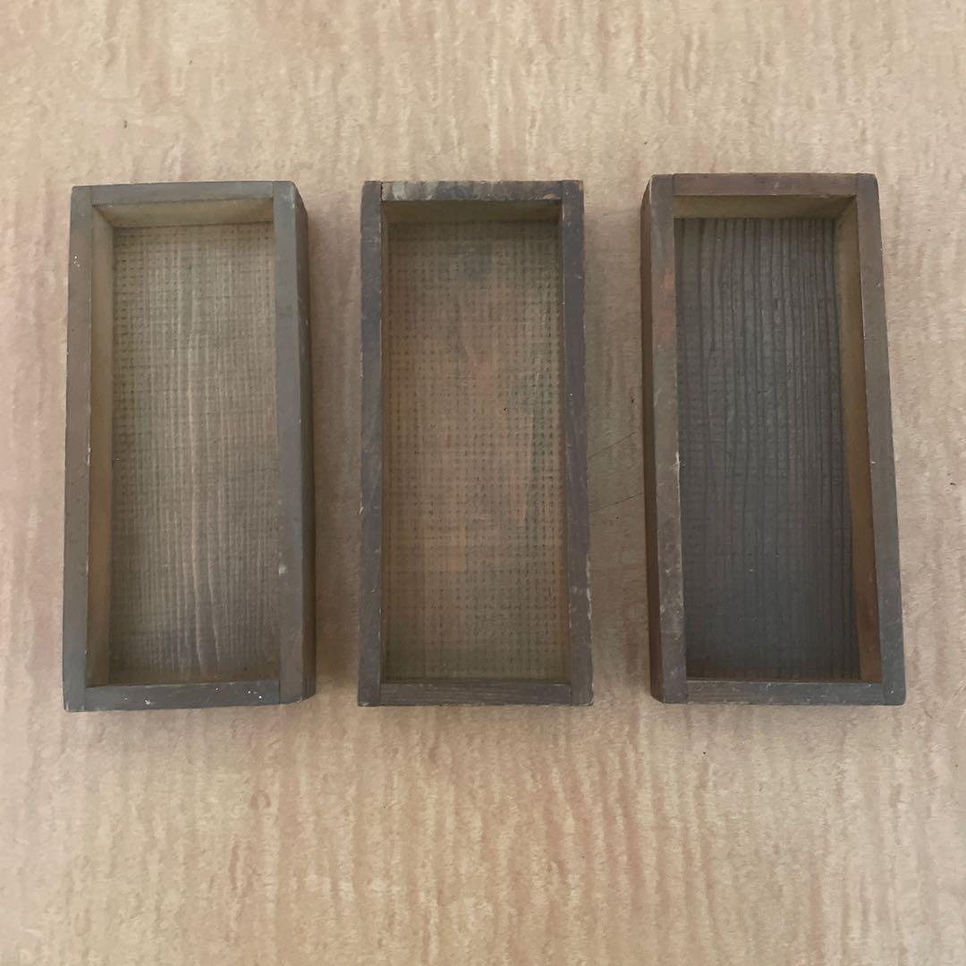 【珍しい小型】B50-3/活版印刷所で使われていた小箱（文選箱）40枚