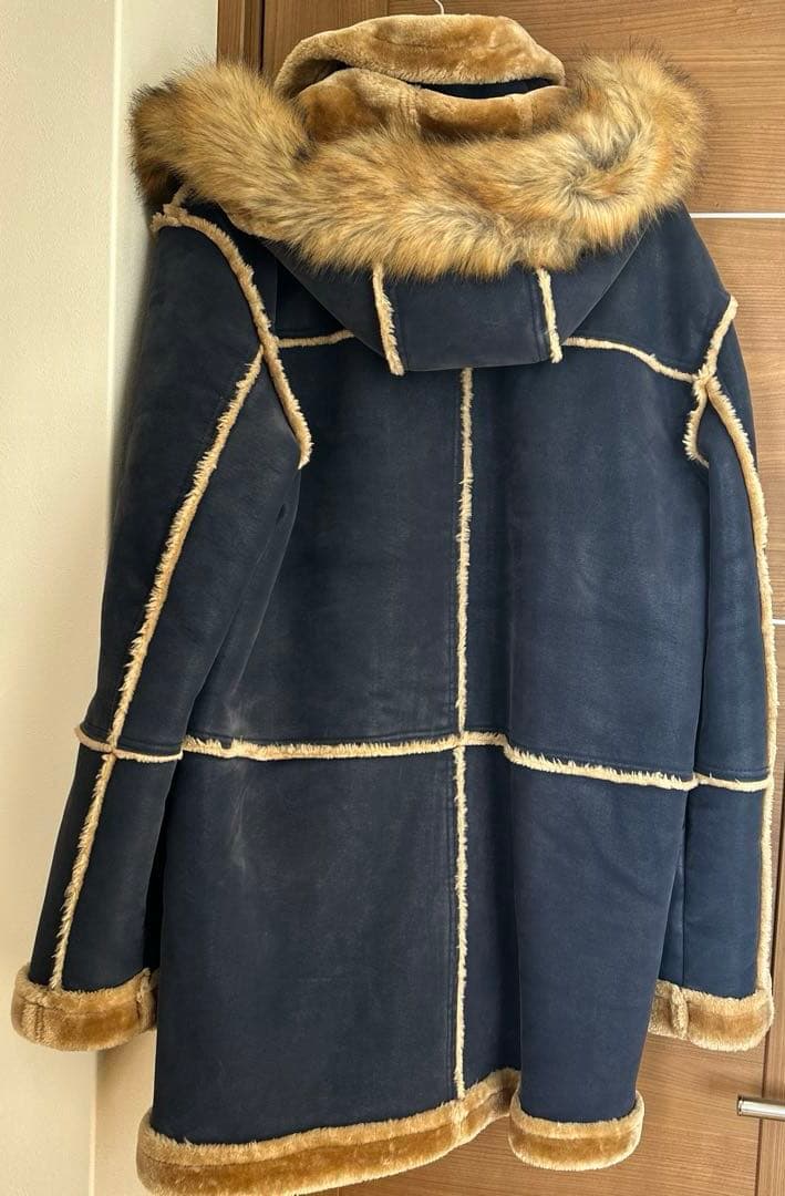 ☆お値下げしました☆Jordan CraigファーコートXLサイズ ネイビー