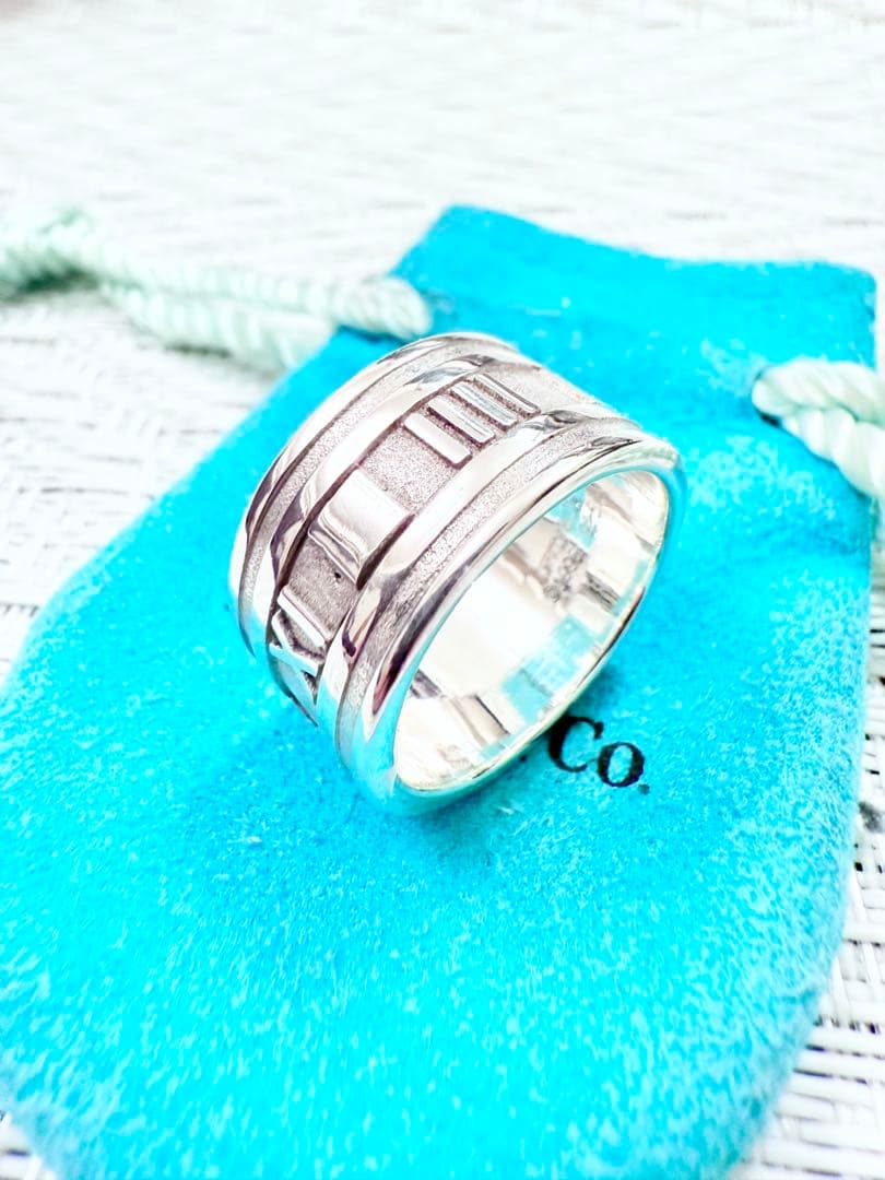 ティファニー　アトラス　ワイド　指輪　リング　18号　研磨仕上済美品 925