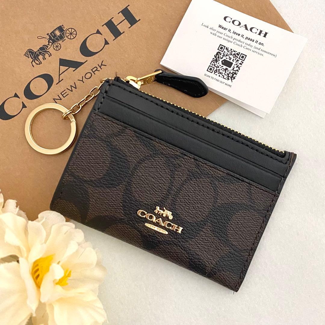 新品　正規品☆COACH (コーチ) ケース　ブラウン シグネチャー