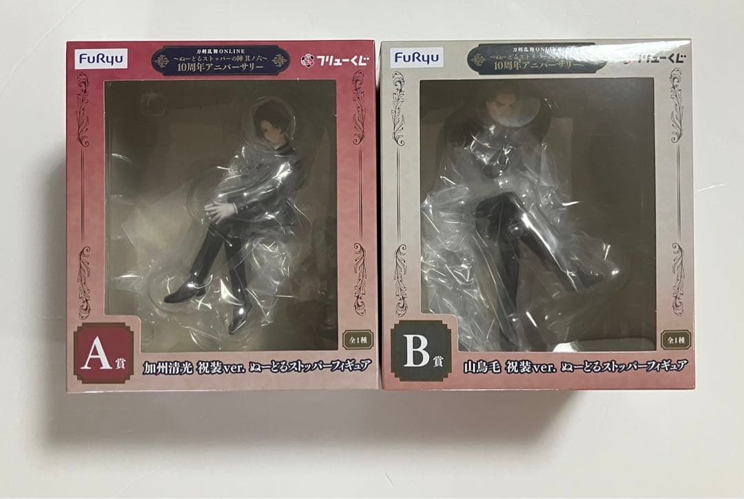 フリューくじ　刀剣乱舞　A賞　加州清光　B賞　山鳥毛　フィギュア　セット
