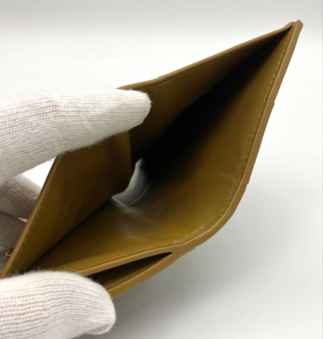 ⭐️新型 極美品 ボッテガ ヴェネタ カセット 二つ折り財布 キャメル ブラウン