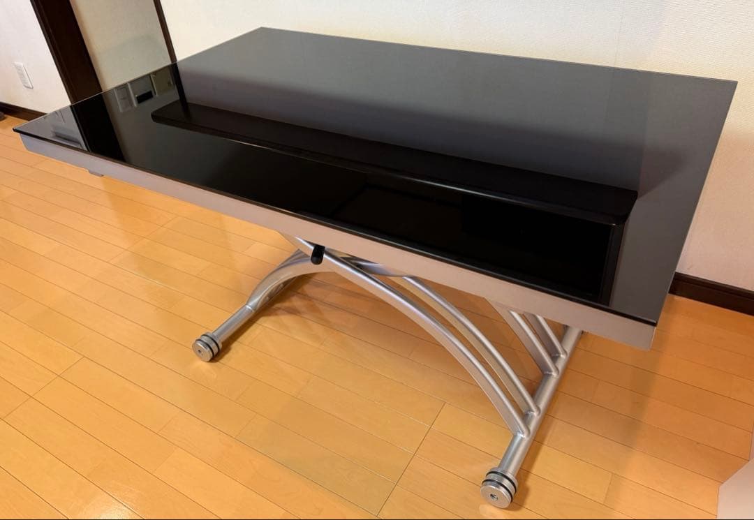 ガス圧昇降式テーブル　幅120cm