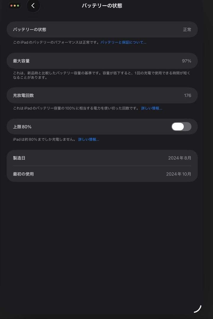 Apple iPadmini 第7世代　A17pro 128GB　美品