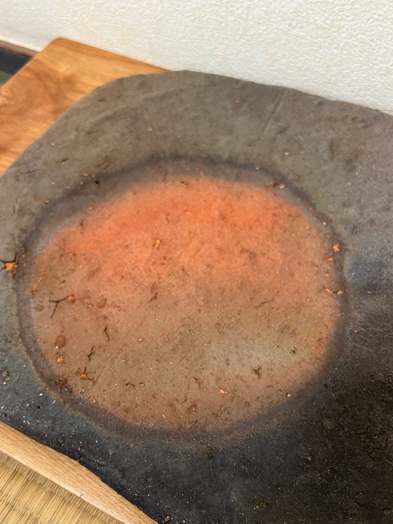 伊部　四方皿　金重巌