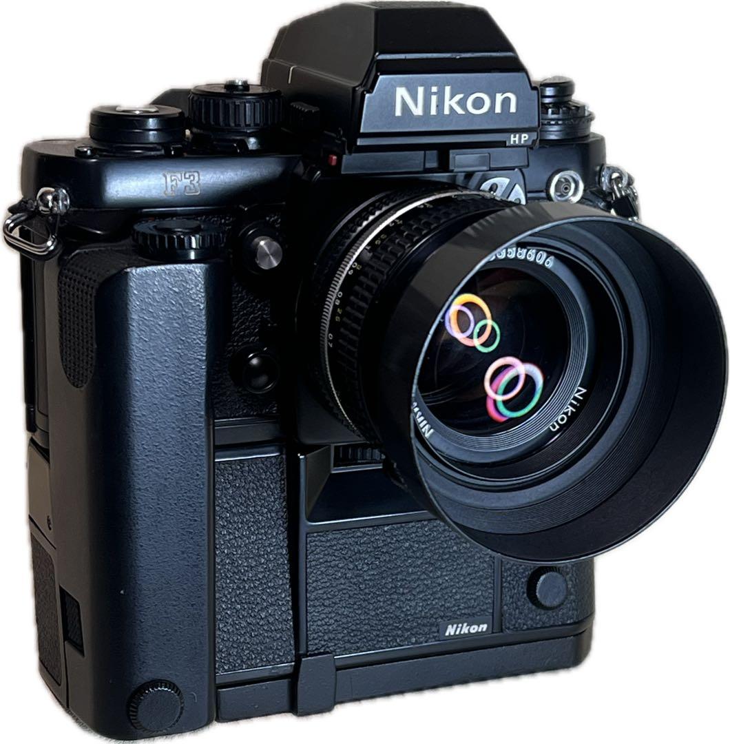 フィルムカメラ Nikon F3HP+MD-4+NIKKOR 50mm 1:1.4