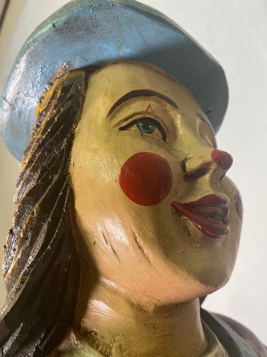 R 1点物　輸入　大型　彫刻　ヴィンテージ　ピエロ