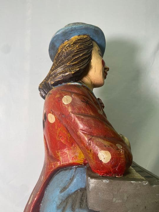 R 1点物　輸入　大型　彫刻　ヴィンテージ　ピエロ