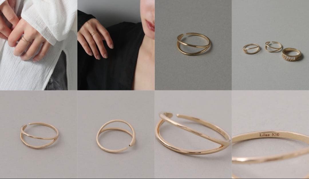 Lilas V型フォークリング K10 15号　【最終値下げ】