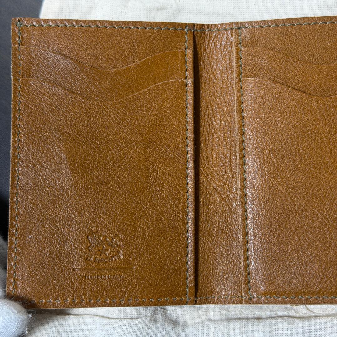 【新品未使用】イルビゾンテ 二つ折り がま口 財布 オリーブ