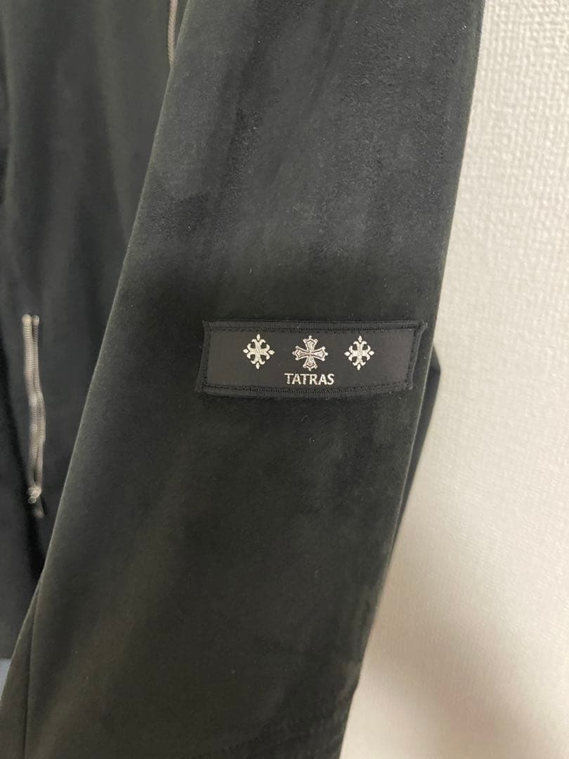 TATRAS ブラック シングルライダースジャケット