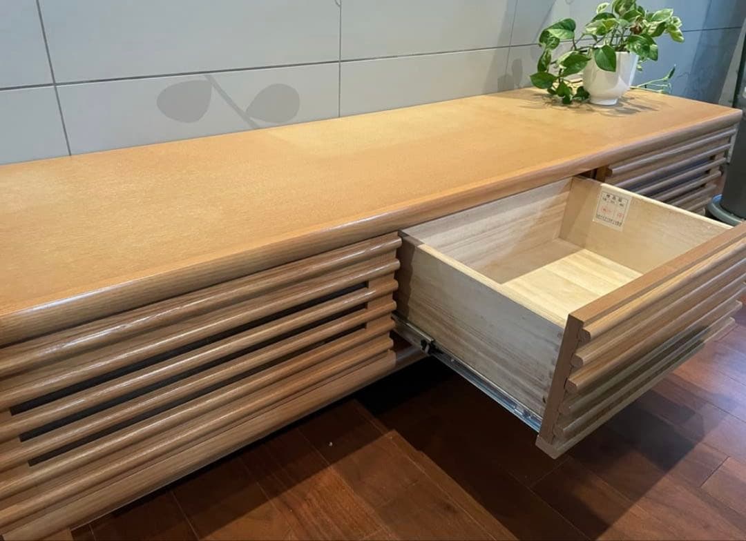 【最終値下げ】ナチュラルウッド　リビング サイドボード ローボード　テレビ台