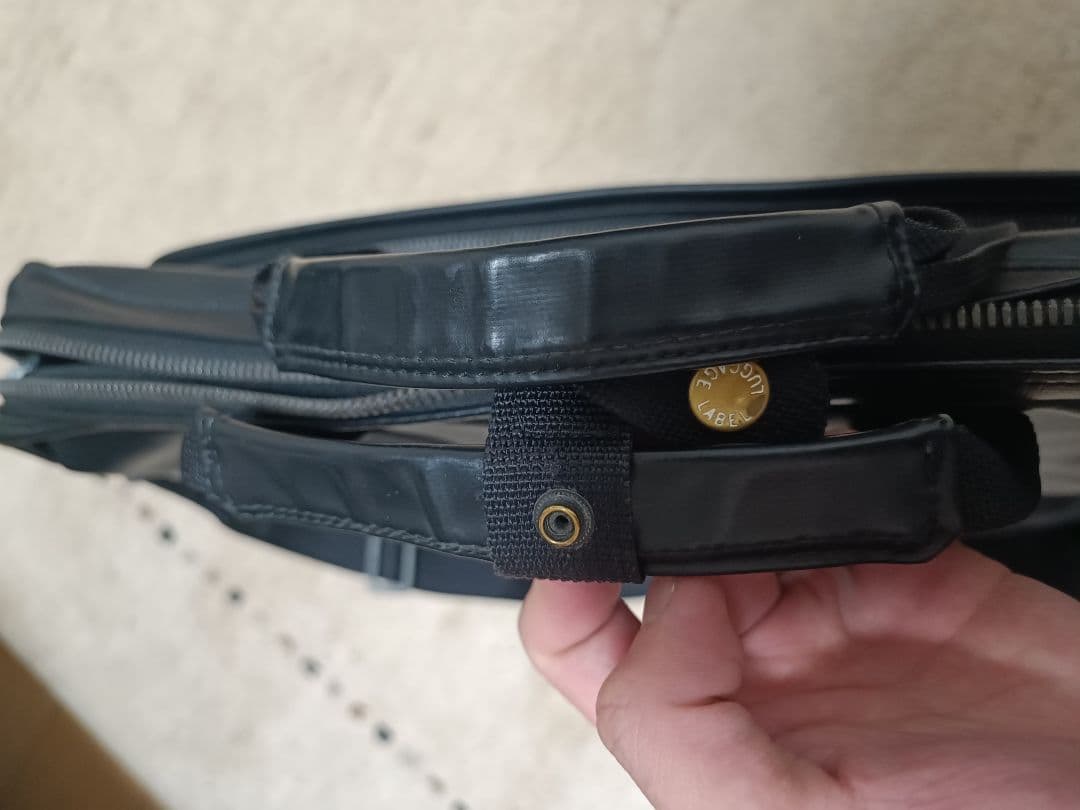 ラゲッジレーベル　2WAYビジネスバック　青バッテン　ネイビー