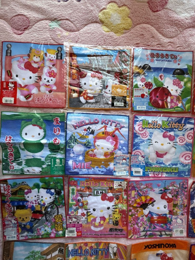 ご当地キティちゃん タオルセット売り35枚