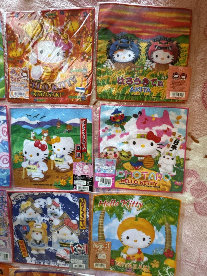 ご当地キティちゃん タオルセット売り35枚