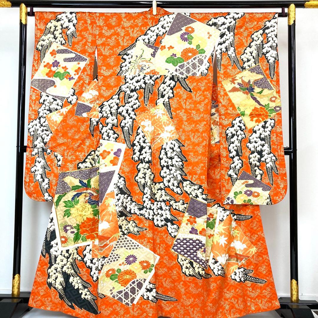 【TAMA屋】全て正絹全て振袖 全て刺繍入り 荒波 まとめ売り3点 TM1997