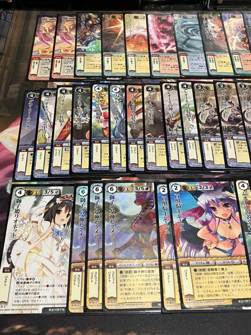カイザー、モンコレTCG バステト、ハーピィデッキと戦闘スペル21枚