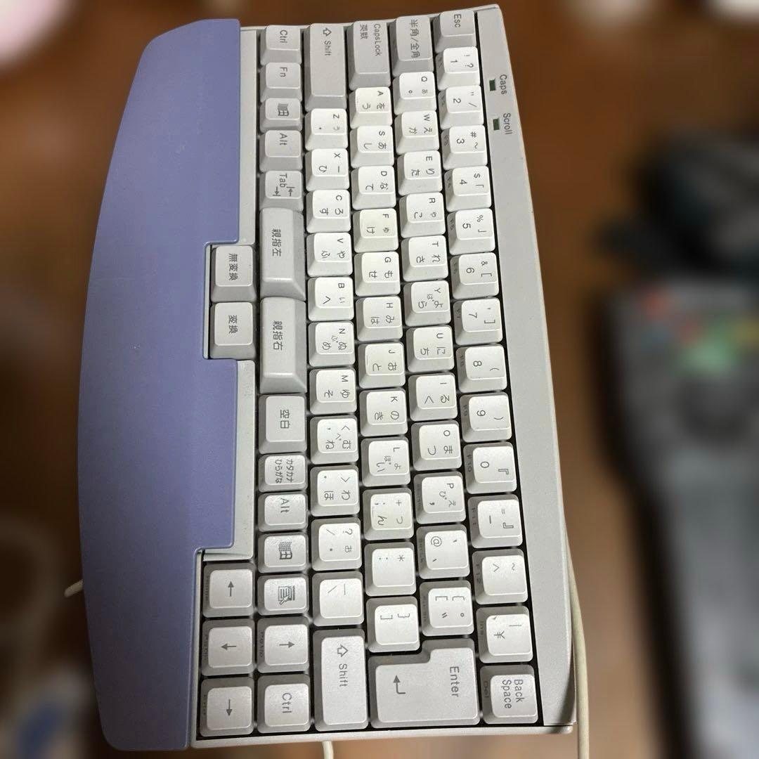 USB 親指シフト 有線キーボード グレー