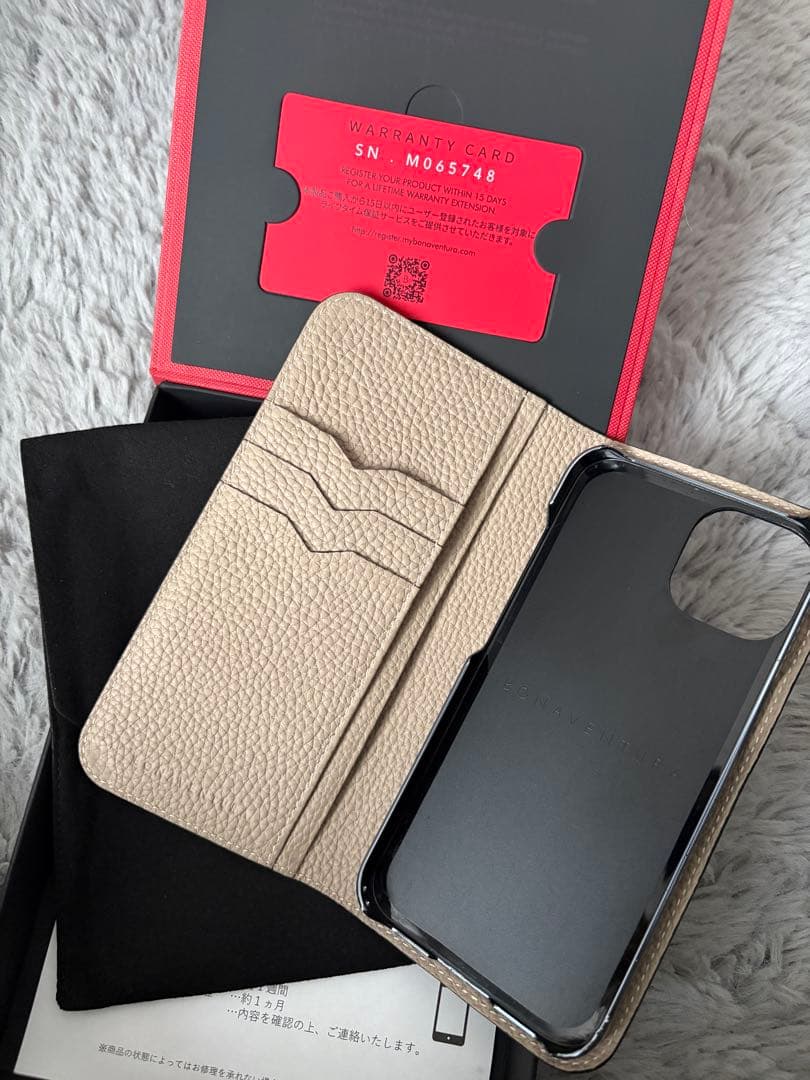 BONAVENTURA 手帳型スマホケース カード収納付き iPhone14