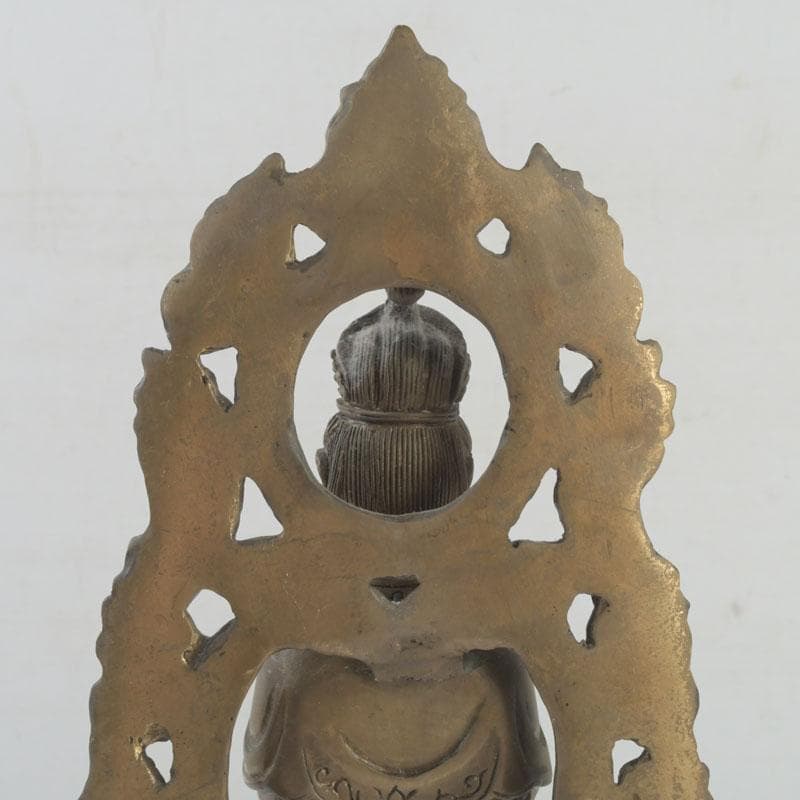 仏教美術　古銅　観音菩薩像　仏像　置物　V　9362