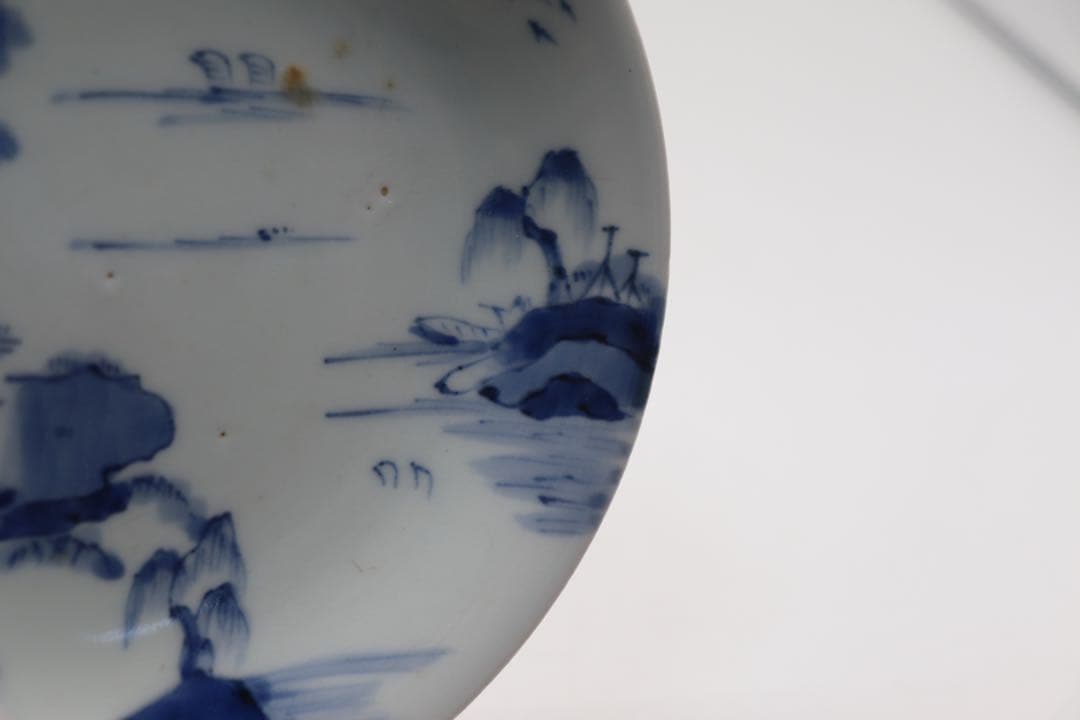 染付　山水紋中皿6点　送料込み0425