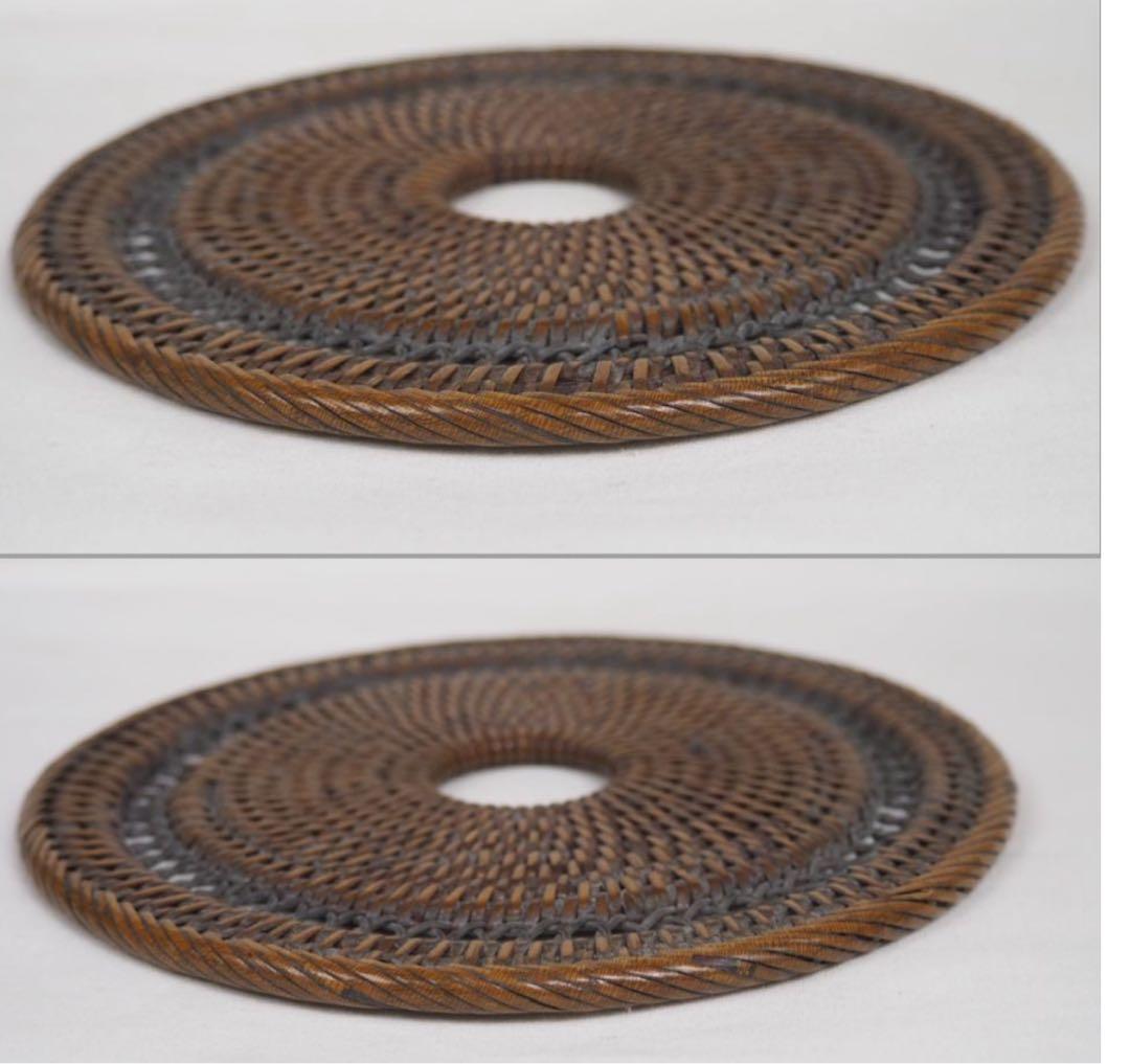 送料無料　江戸時代　瓶敷/瓶床 径14.7ｃｍ　煎茶道具