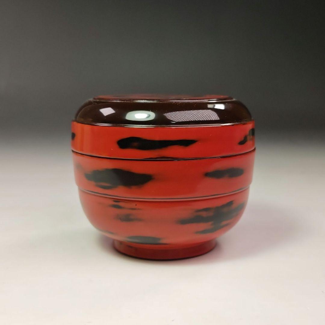 イ614 棗『根来茶器　棗　木箱』茶入　茶道具