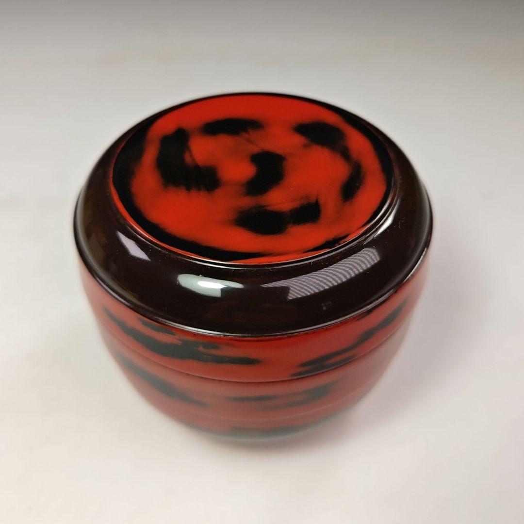 イ614 棗『根来茶器　棗　木箱』茶入　茶道具