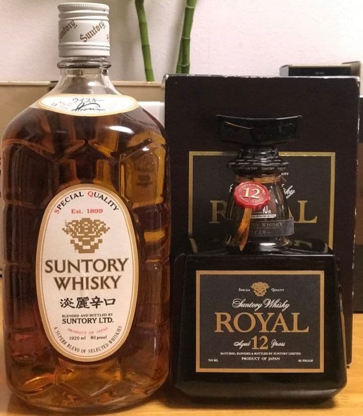 希少終売品 1920ml 古酒 白角 淡麗辛口 & ロイヤル 12年700ml