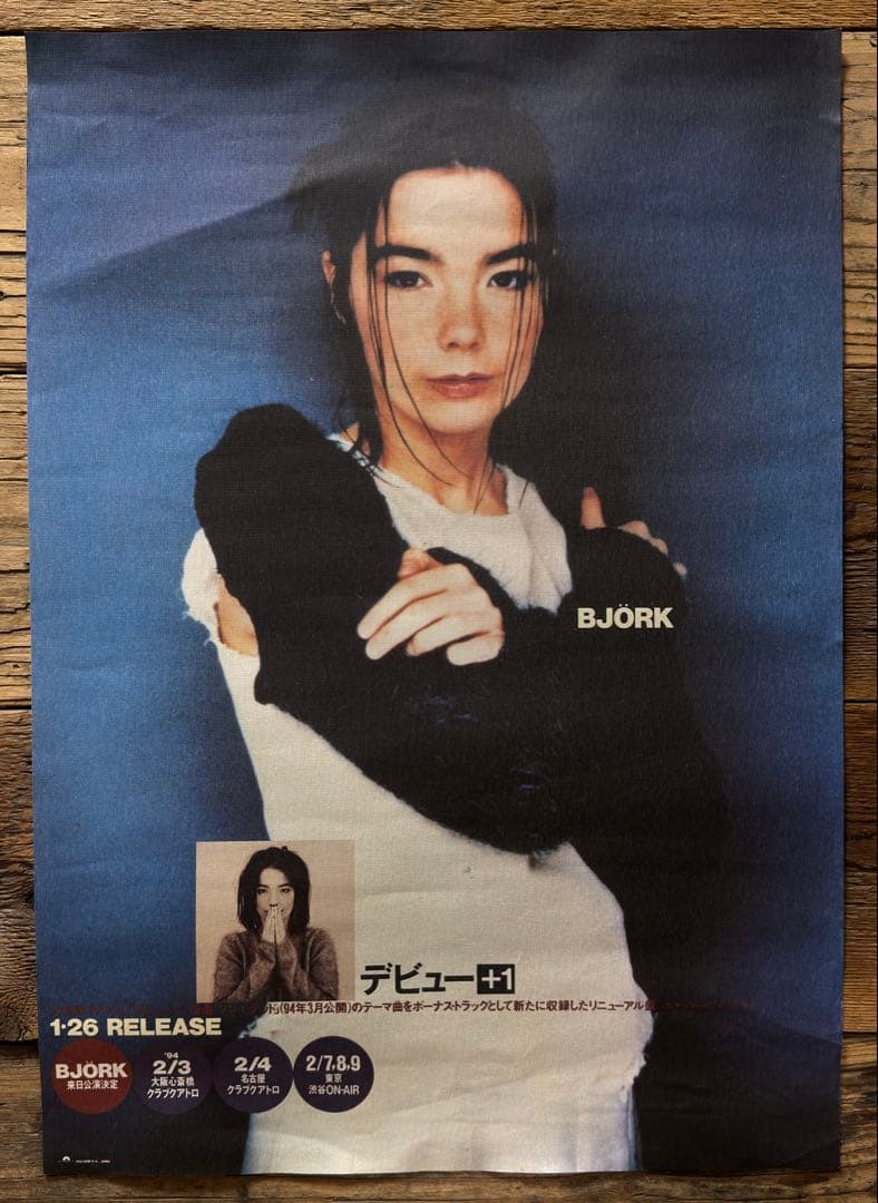 【非売品】　Björk ビョーク　DEBUT デビュー　B3ポスター　プロモ