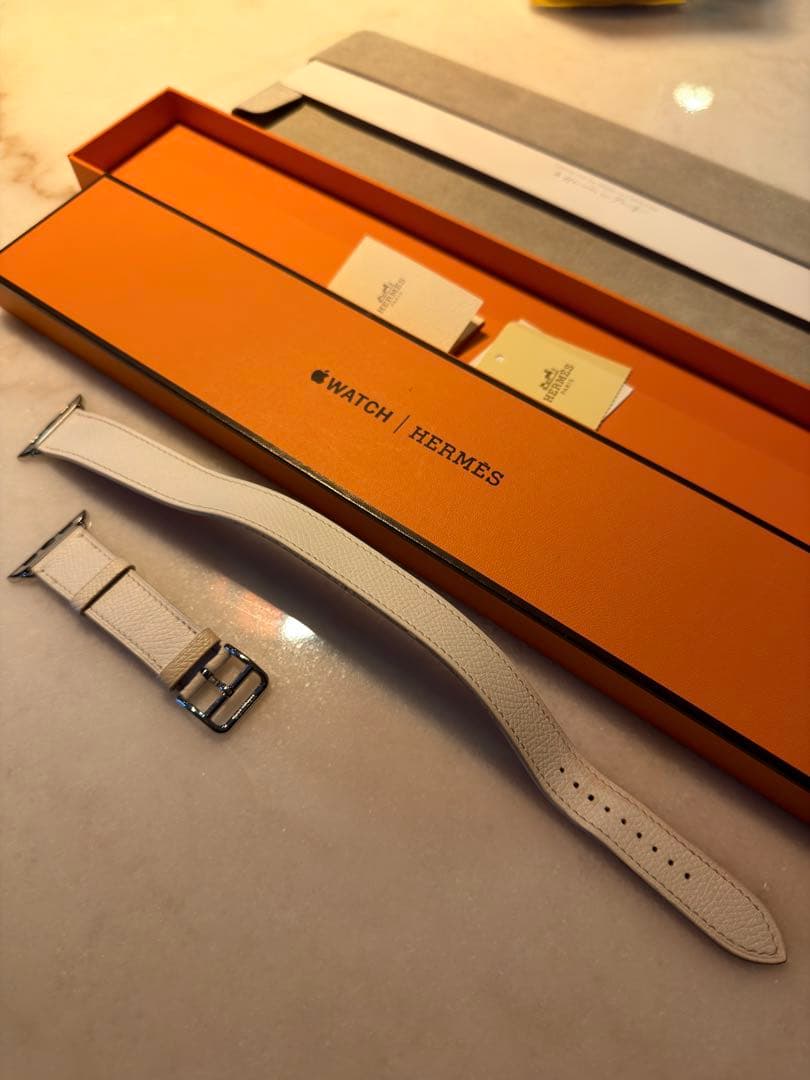 Apple Watch エルメス　ホワイト　レザー　バンド