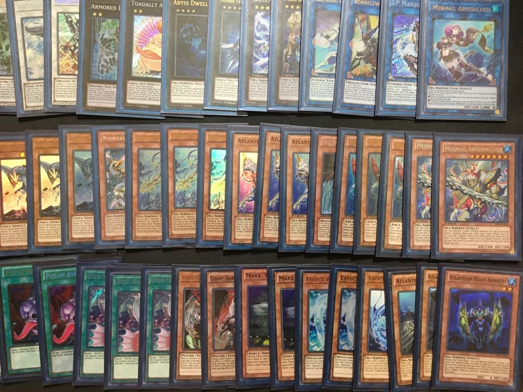 遊戯王　海皇水精鱗デッキ　エクストラデッキ込み　英語のみ　高レアリティ