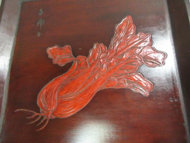 讃岐 手彫り 角盆 5枚 [B23518] 絵変り 両峰山人刀 讃岐木地漆