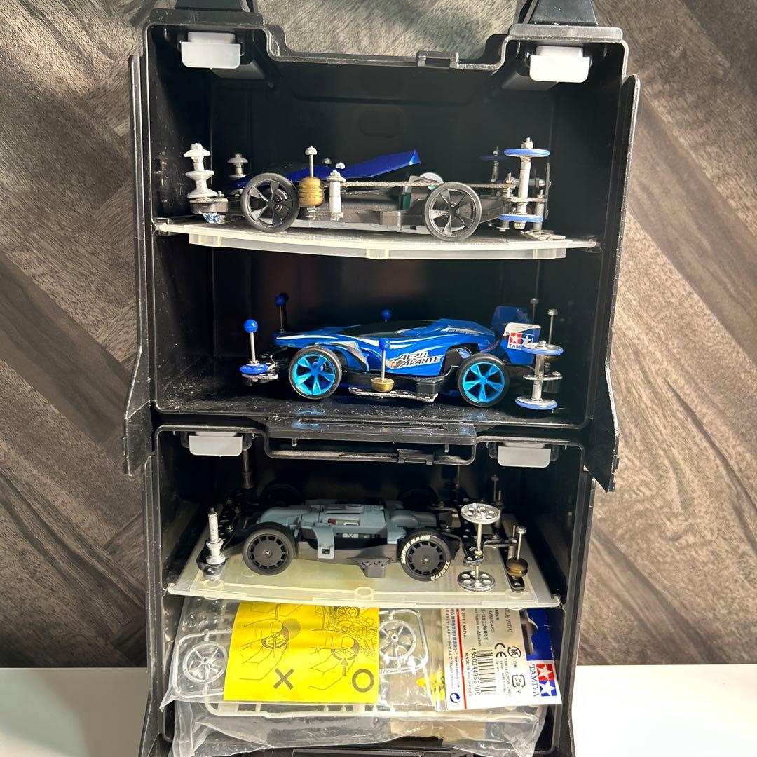 ミニ四駆本体(3機)＋収納ボックス付きセット